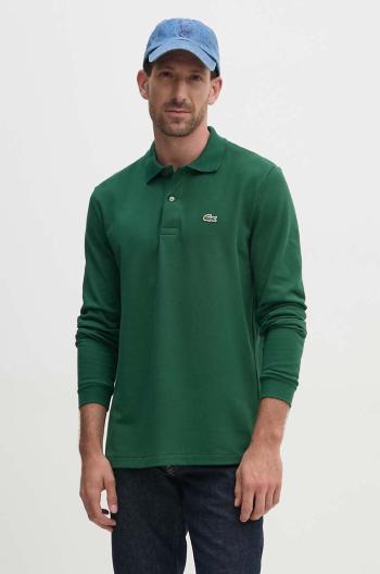 Lacoste pamut hosszúujjú L1312 132 zöld, sima