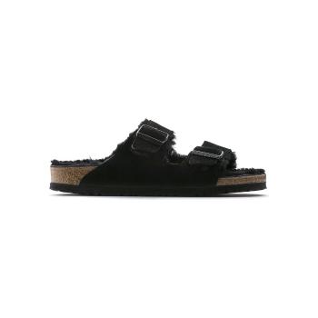 Birkenstock  Arizona Shearling Narrow - Black  Sandále Čierna