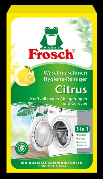FROSCH EKO Hygienický čistič práčky Citrón 250 g