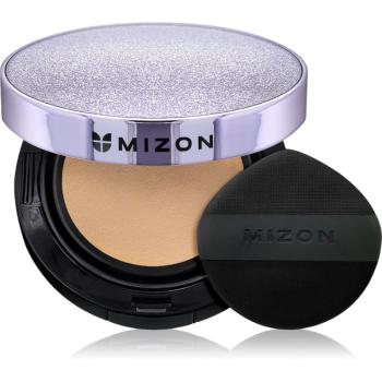 Mizon Vegan Collagen Cushion SPF38 PA++ dlhotrvajúci make-up v hubke s vysokou UV ochranou odtieň #23 Natural Sand Beige 2x15 g