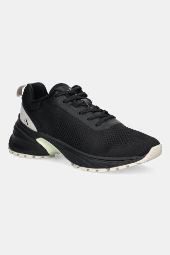 Tenisky Calvin Klein Jeans HIKE RUNNER MG TECH KNIT čierna farba, YW0YW01856