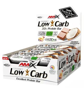 AMIX Low-Carb 33% Proteín Bar, Kokos-Čokoláda 15 x 60 g