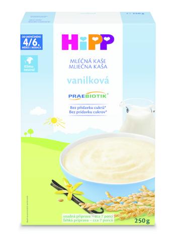 HiPP PRAEBIOTIK® Kaša mliečna pre dojčatá vanilková 250 g, 4/6m+