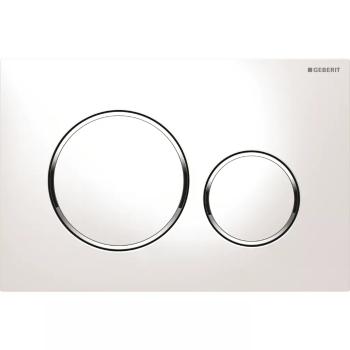 Geberit ovládacie tlačidlo SIGMA 20 biela/chrómlesk/biela, plastová nový model 115.882.KJ.1 115.882.KJ.1