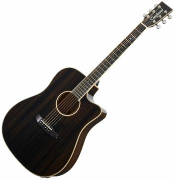 Tanglewood TW5 E BS Black Shadow Gloss Elektroakustická gitara Dreadnought