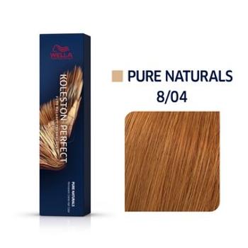 Wella Professionals Koleston Perfect Me Pure Naturals profesionálna permanentná farba na vlasy 8/04 60 ml