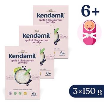 Kendamil mliečna kaša s čiernymi ríbezľami a jablkami (3× 150 g) (8594200263034)