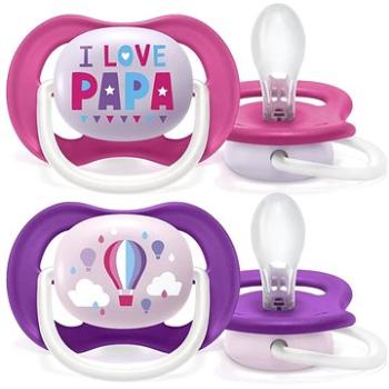 Philips AVENT cumlík Ultra Air text 6-18 m dievča, 2 ks (8710103949299)
