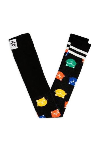 Detské pančuchy Mini Rodini Cool cats čierna farba, 2516010899