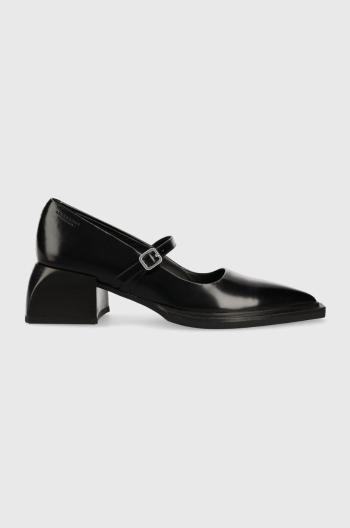 Kožené lodičky Vagabond Shoemakers Vivian čierna farba, na podpätku, 5553.004.20