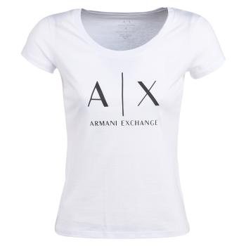 Armani Exchange  HELIAK  Tričká s krátkym rukávom Biela