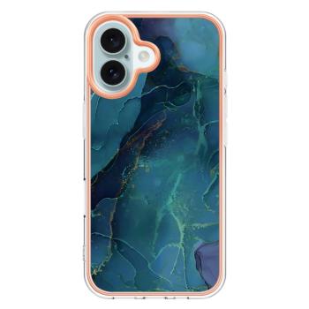 IMD MARBLE Ochranný kryt pre Apple iPhone 16 Plus GREEN