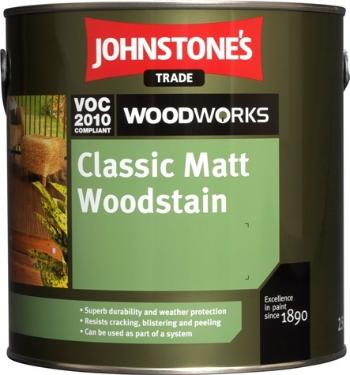 Johnstones Classic Matt Woodstain - Tenkovrstvá syntetická lazúra na drevo 0,75 l teak / tík