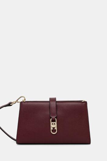 Kabelka Tommy Hilfiger bordová farba, AW0AW18005