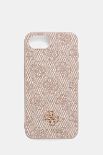 Puzdro na mobil Guess iPhone 16e ružová farba, GUHMPSE4P4SM4MP