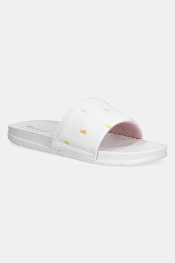 Šľapky Polo Ralph Lauren FAIRVIEW MULTI biela farba, RL02456101