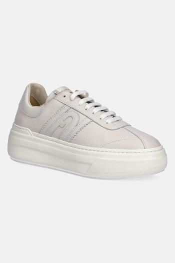 Kožené tenisky Furla Nuage Lace-Up Sneaker béžová farba, YJ88NUA BX4071 1704S