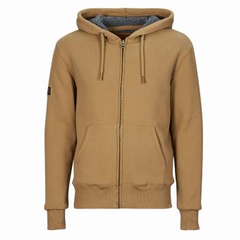 Superdry  HOODED ZIP  Mikiny Hnedá