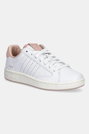 Kožené tenisky K-Swiss LOZAN KLUB LTH biela farba, 97263.190.M
