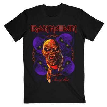 Iron Maiden tričko Piece of Mind Multi Head Eddie Čierna XXL