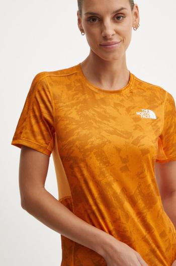 Športové tričko The North Face Sunriser oranžová farba, NF0A84LF7OA1