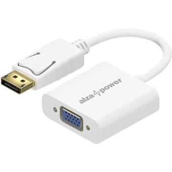 AlzaPower DisplayPort (M) na VGA (F) 0,1 m biela (APW-ADDPVG01W)