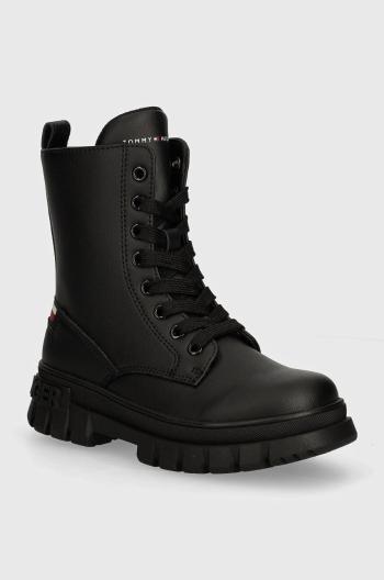 Detské workery Tommy Hilfiger čierna farba, T3A5-33600