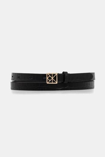 Kožený opasok Calvin Klein čierna farba, LV04F7053G