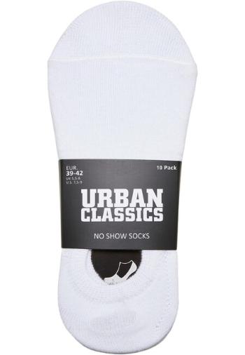 Urban Classics No Show Socks 10-Pack white - 43–46