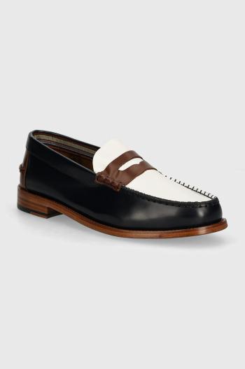 Kožené mokasíny Paul Smith pánske, tmavomodrá farba, M1S-LID06-NLEA