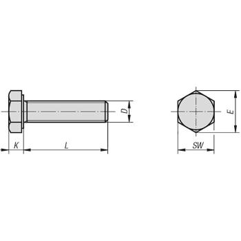 Csavar 5.8 6x20 DIN933 ZN