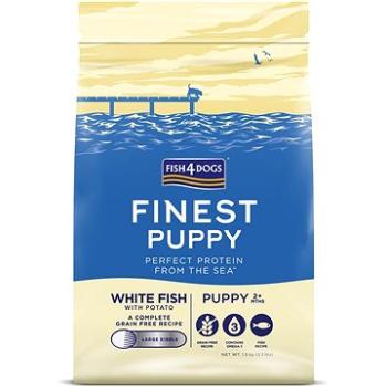 FISH4DOGS Granuly veľké pre šteniatka Finest biela ryba so zemiakmi 1,5 kg, 2m+ (5056008807719)