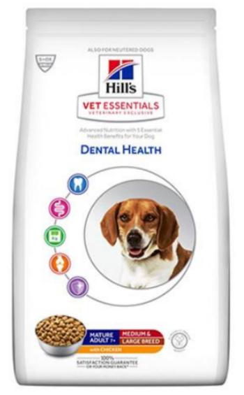 HILLS VE Canine Multi benefit Adult Dental Medium & Large Chicken - granule pre psy 2kg