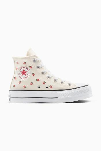Tenisky Converse Chuck Taylor All Star Lift béžová farba, A14934C