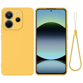 RUBBER Ochranný kryt pre Xiaomi Redmi Note 14 žltý