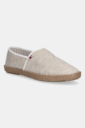 Espadrilky Tommy Hilfiger HILFIGER CHAMBRAY ESPADRILLE béžová farba, FM0FM05391
