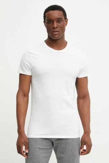 Bavlnené elegantné tričko Calvin Klein Underwear 3-pak pánske, šedá farba, jednofarebné, LV00NB4051