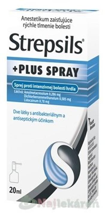 Strepsils PLUS SPRAY na bolesť hrdla 20 ml