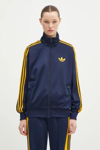 Mikina adidas Originals Firebird Tracktop dámska, tmavomodrá farba, s nášivkou, JP2298