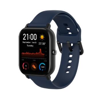 SILICONE Remienok pre Amazfit GTS 4 Mini modrý