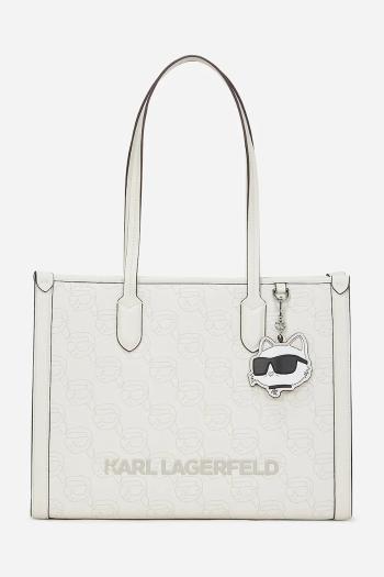 Kabelka Karl Lagerfeld biela farba, A2W30190