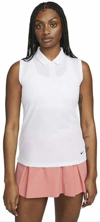 Nike Dri-Fit Victory Womens Sleeveless Golf White/Black M Polo košeľa