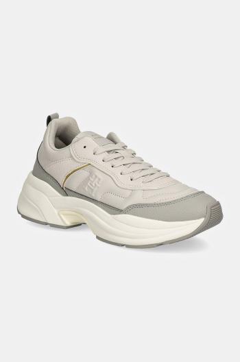 Tenisky Tommy Hilfiger CHUNKY DRESSY RUNNER šedá farba, FW0FW08346