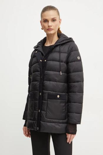 Bunda MICHAEL Michael Kors dámska, čierna farba, prechodná, 77B6682M42
