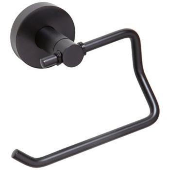 SAPHO X-ROUND BLACK držiak toaletného papiera bez krytu, čierny (XB700)