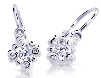 Cutie Diamonds Blyštivé detské náušnice z bieleho zlata s diamantmi C2253-10-10-X-2-D