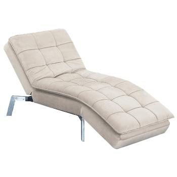 KONDELA Reman rozkladacie kreslo sivohnedá (taupe) / chróm