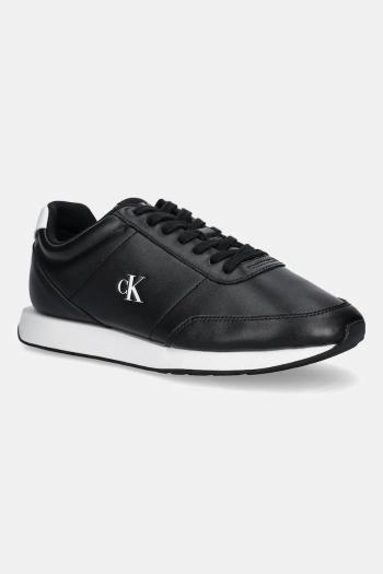 Tenisky Calvin Klein RETRO RUNNER ESS LTH čierna farba, YM0YM01355
