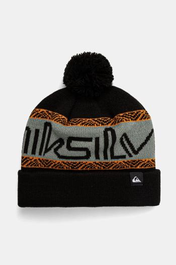Detská čiapka Quiksilver SUMMIT BEANIE čierna farba biela, EQBHA03082