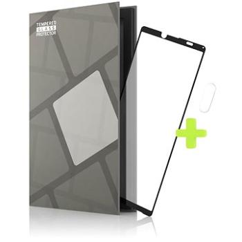 Tempered Glass Protector Rámčekové pre Sony Xperia 10 III, čierne + sklo na kameru (TGR-SX10III-BL)